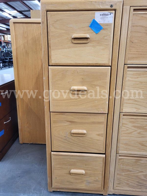 Wood four Drawer File Cabinet