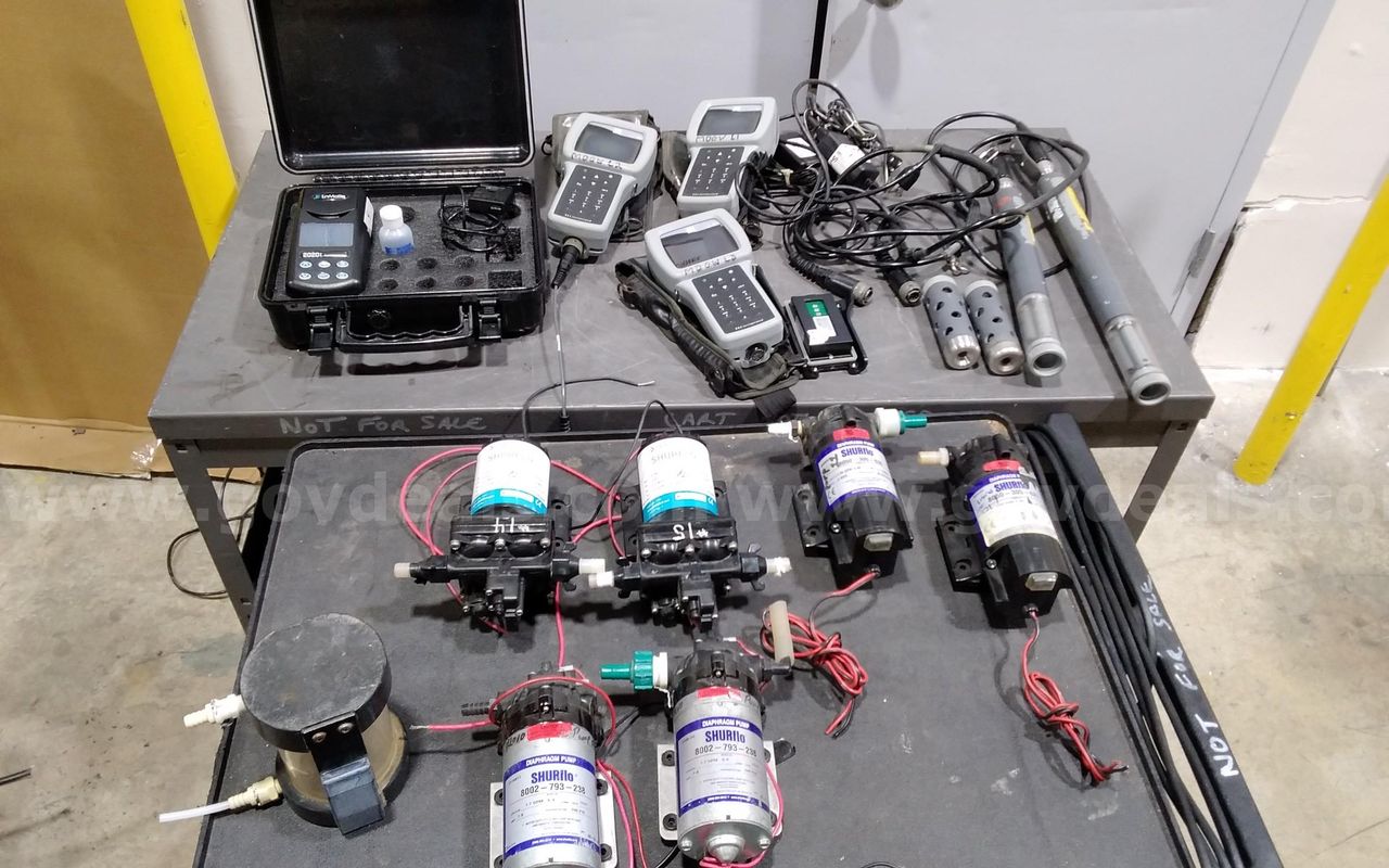 Lot of water quality testing instruments