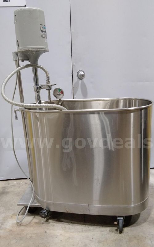 Whitehall Mobile hydrotherapy, Model: E-45-M 45-gallon capacity with S-110-M pump.