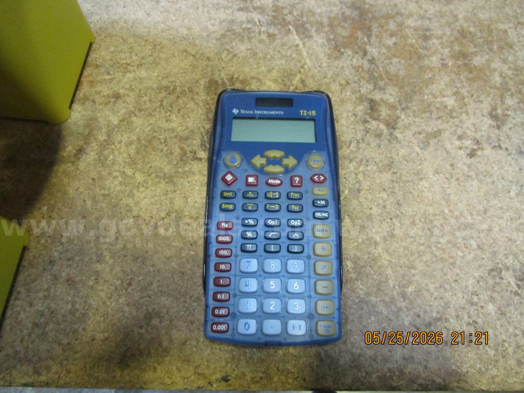 TI-15 (blue) & TI-10(red) Calculators
