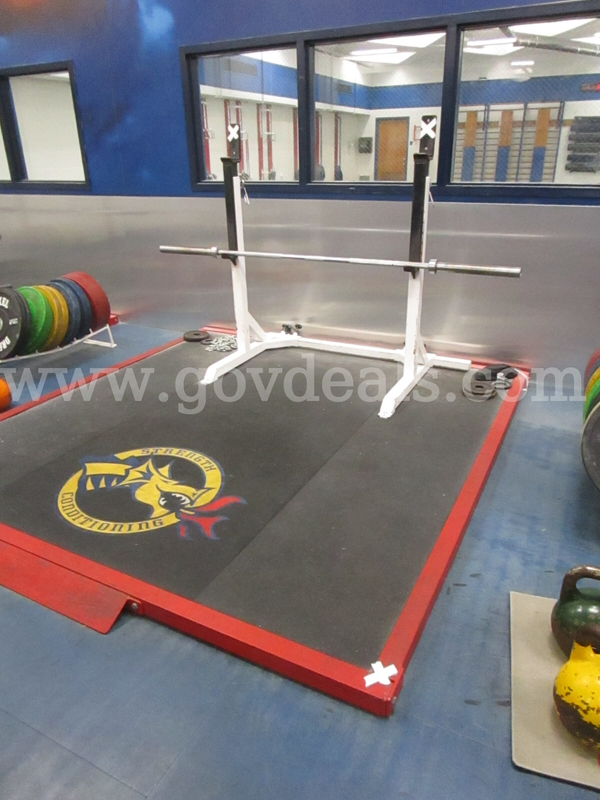 Samson Equipment Olympic Weightlifting/Deadlift Platform Rubber over wood 8' x 8'