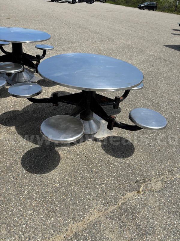 5 seat Stainless steel table