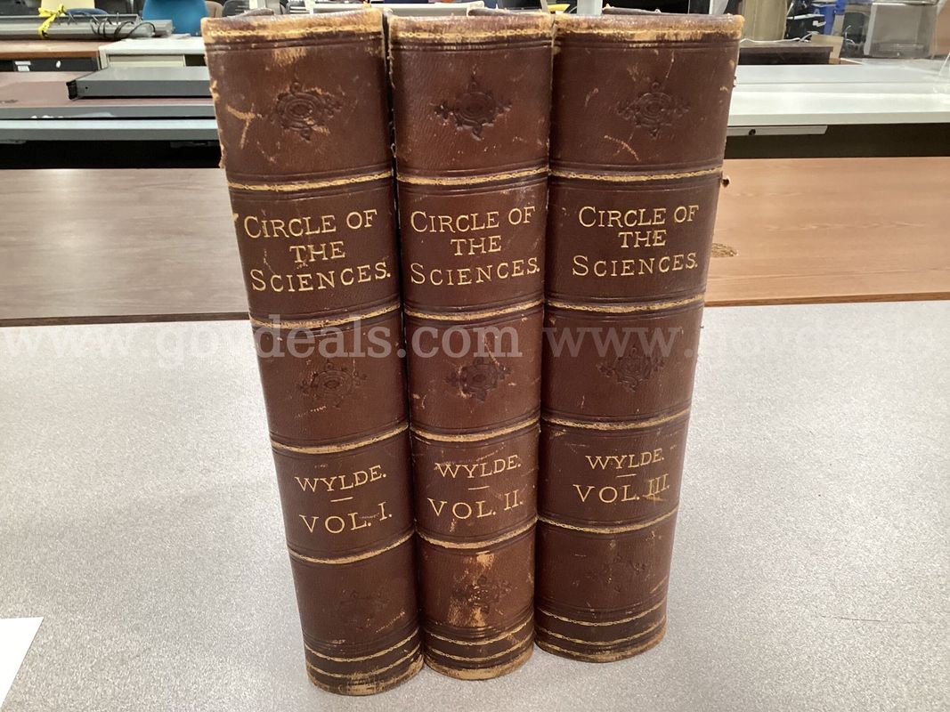 3 - Volumes of "Circle of the Sciences ca 1870's