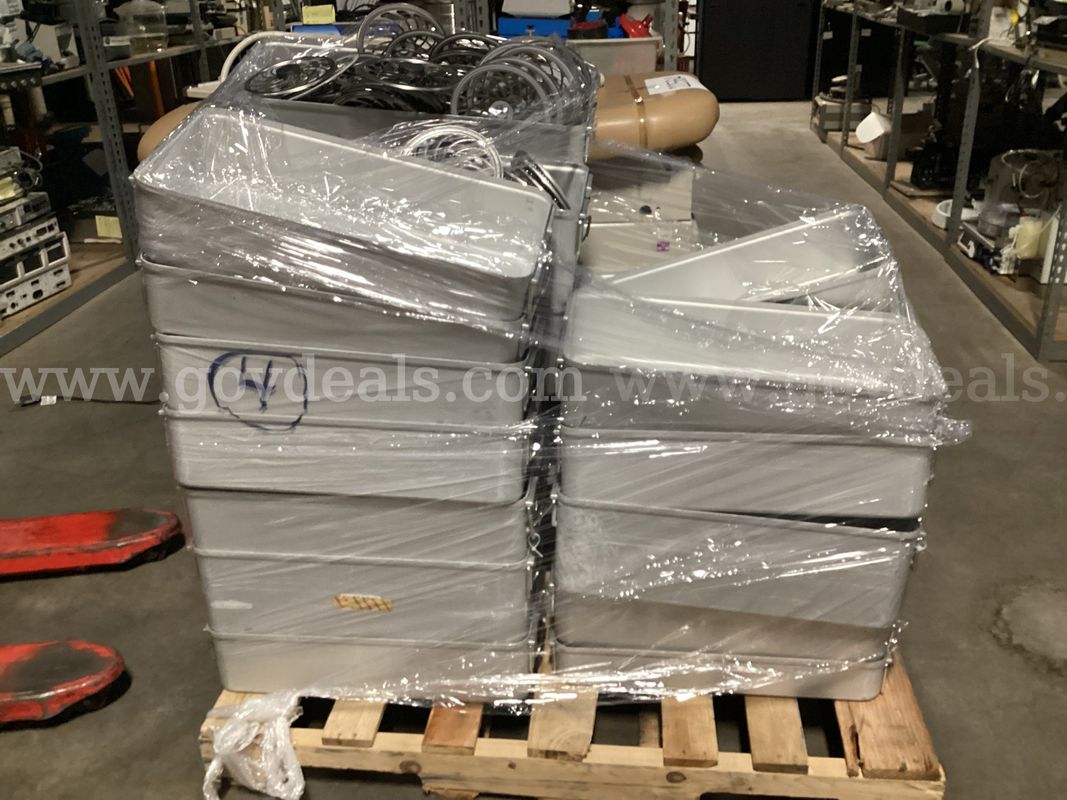 Pallet of Aluminum Autoclave Trays and Lids