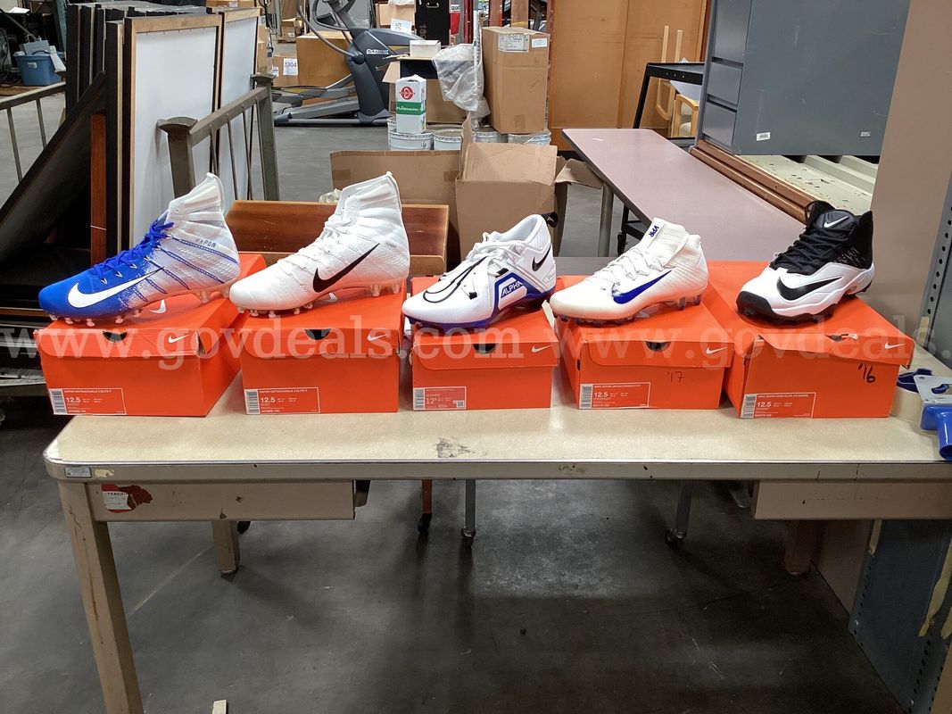5 - Pairs of Size 12.5, Nike Cleats
