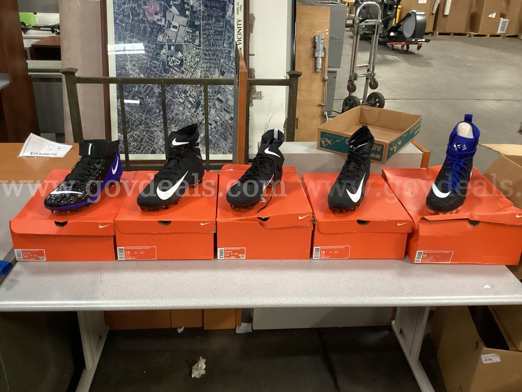 5 - Pairs of Size 14 Nike Cleats
