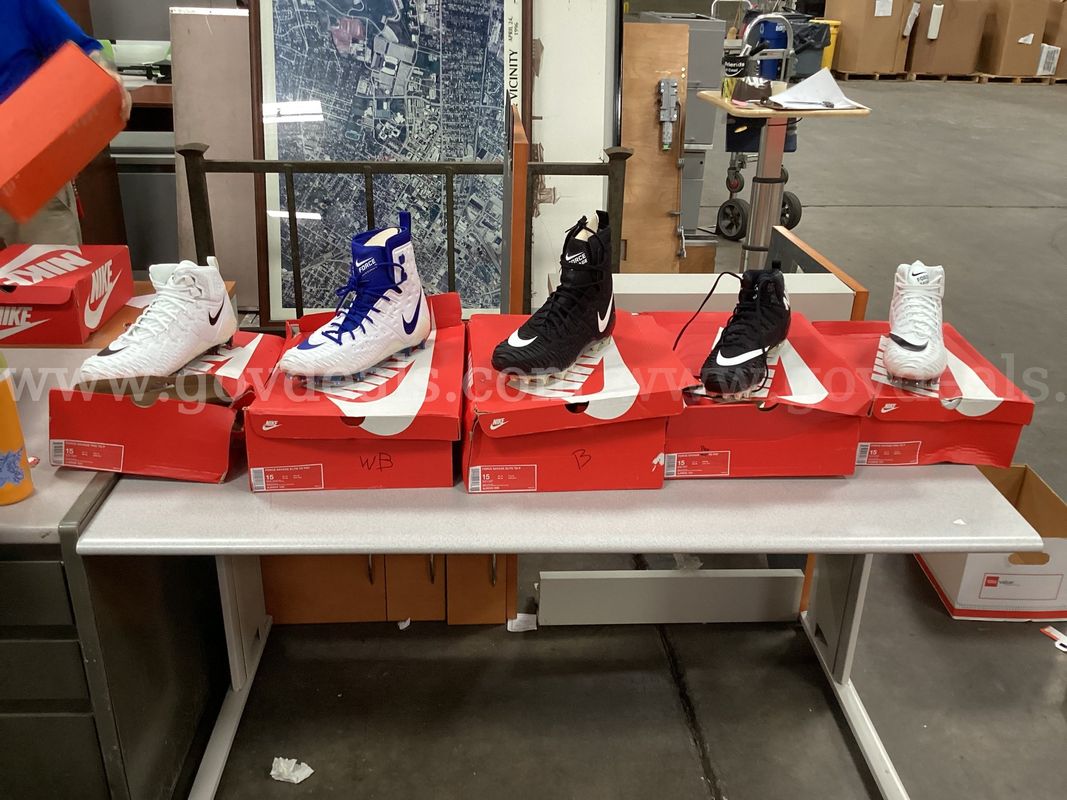 5 - Pairs of Size 15 Nike Cleats
