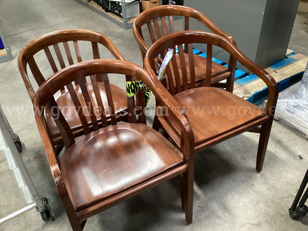 4 - Wooden Chairs.