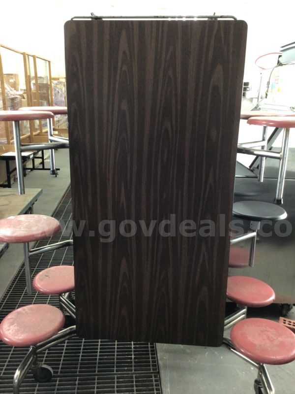 10FT. Cafeteria tables with stool