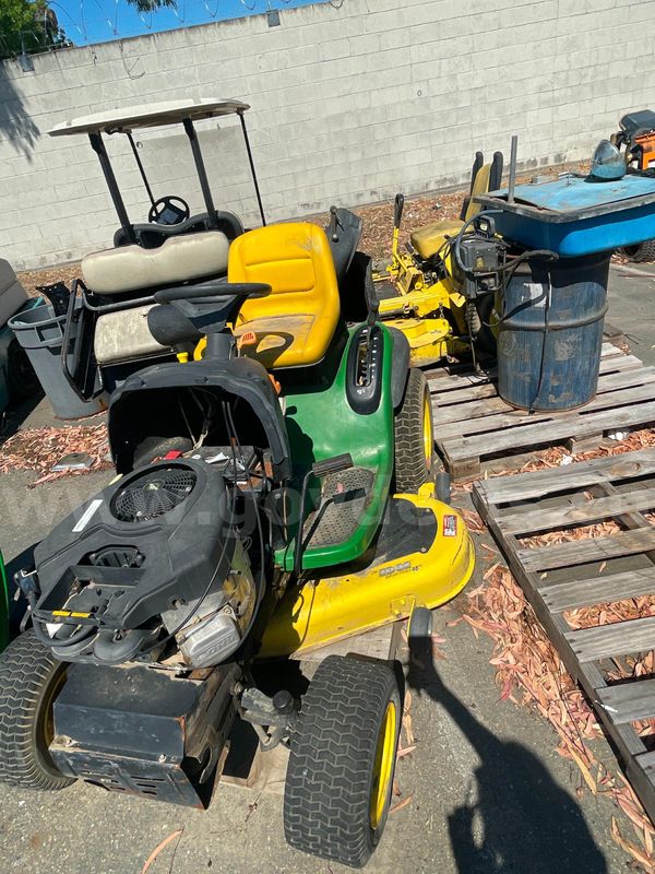 Misc Lot of Mowers, Golf Cart, Power Wash Station
