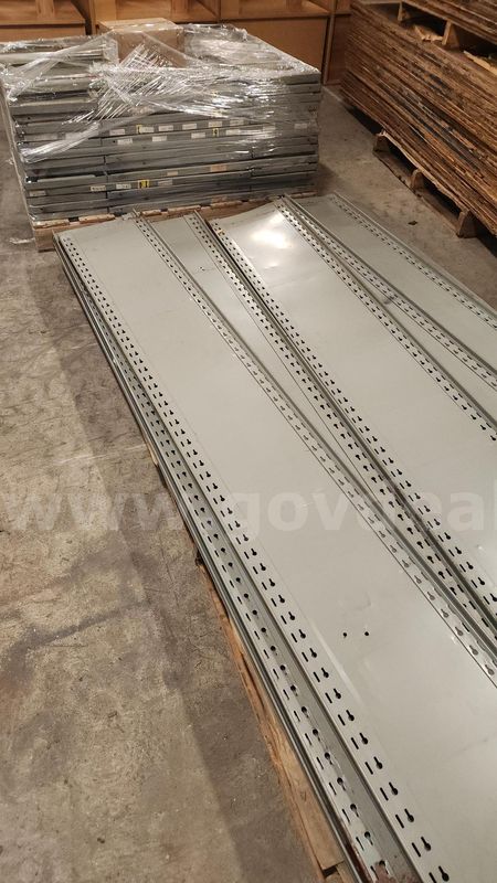 Lot of Metal shelving.