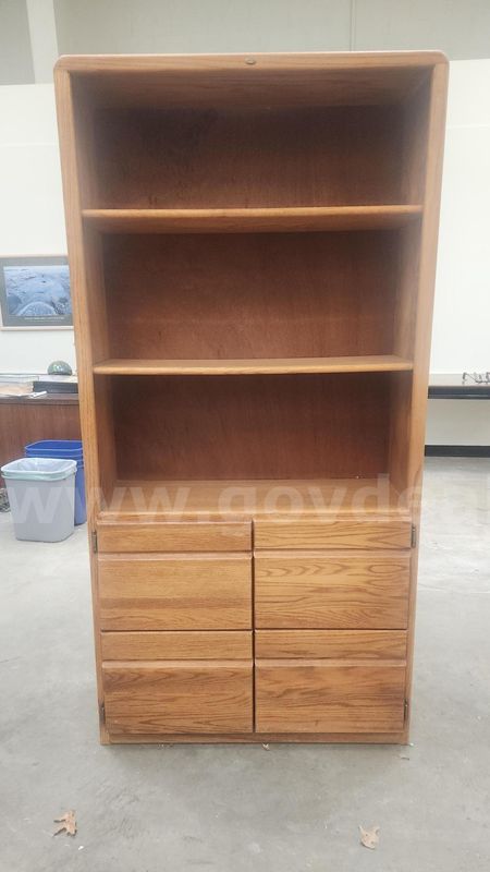 Light wood Curio Cabinet