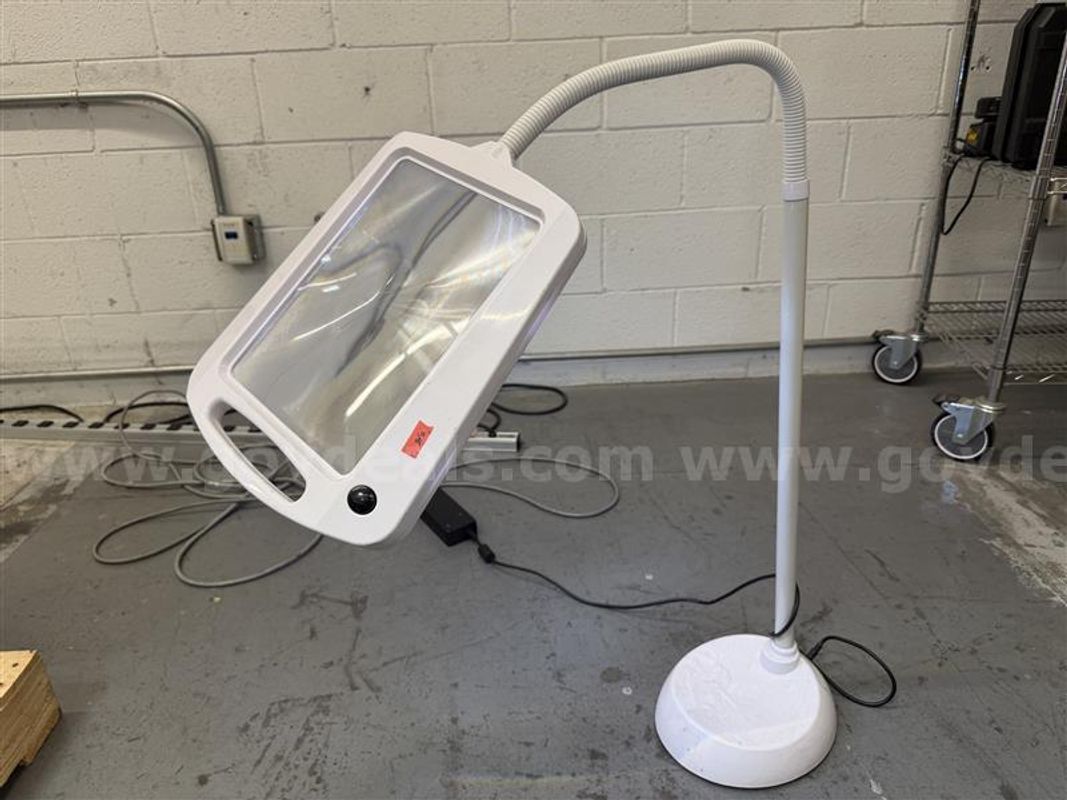 Led-Illuminated Floor Magnifying Lamp