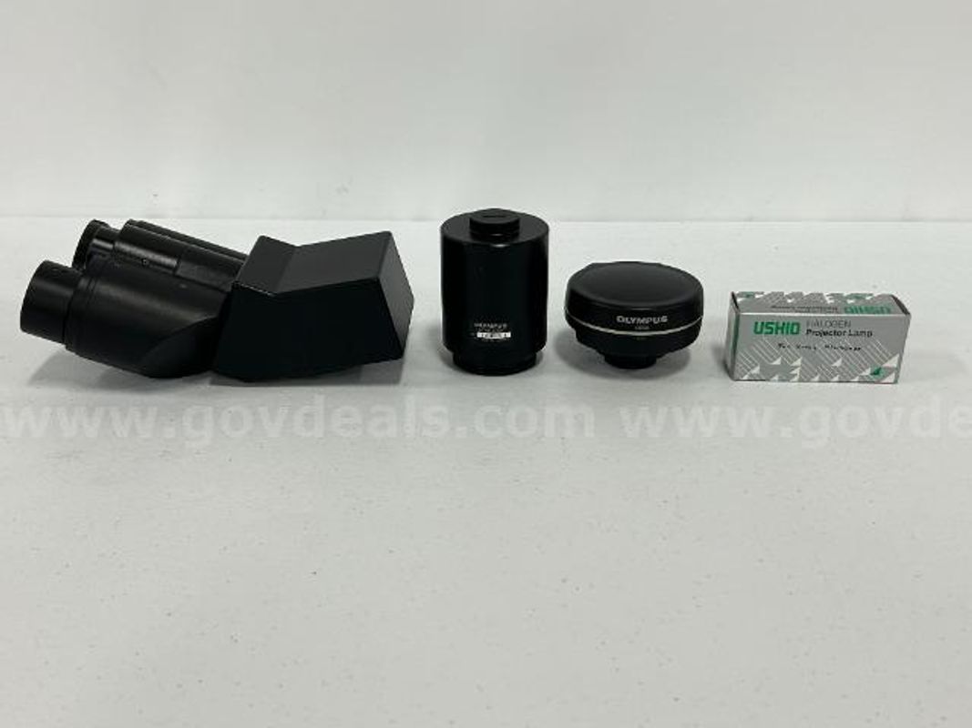 Olympus Observation Head with Camera Adapter & Camera