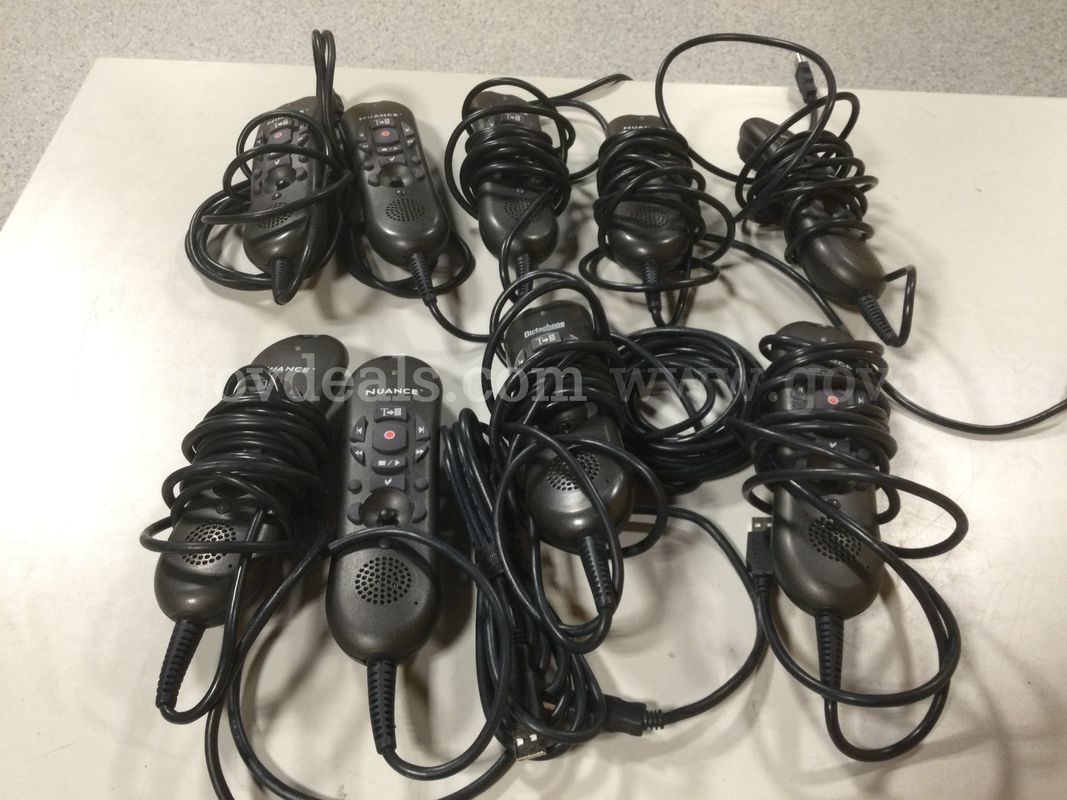 Lot of 9 Nuance PowerMic II Dictation Microphones - Untested