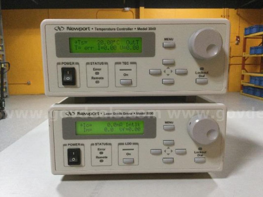 Newport 3040 Temperature Controller & Newport 5030 Laser Diode Driver