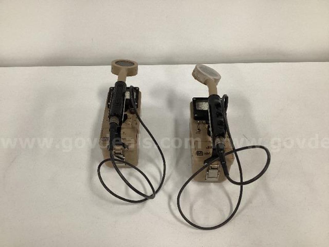 Two Ludlum Model 3 Survey Meters