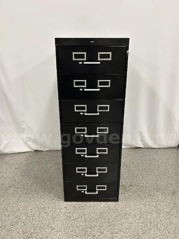 Tennsco 7 Drawer Filing Cabinet