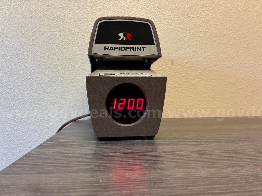 Rapidprint Automatic Time And Date Stamp Machine