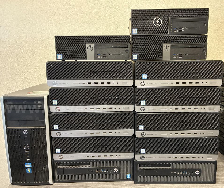 GROUP OF 14ea COMPUTER TOWERS