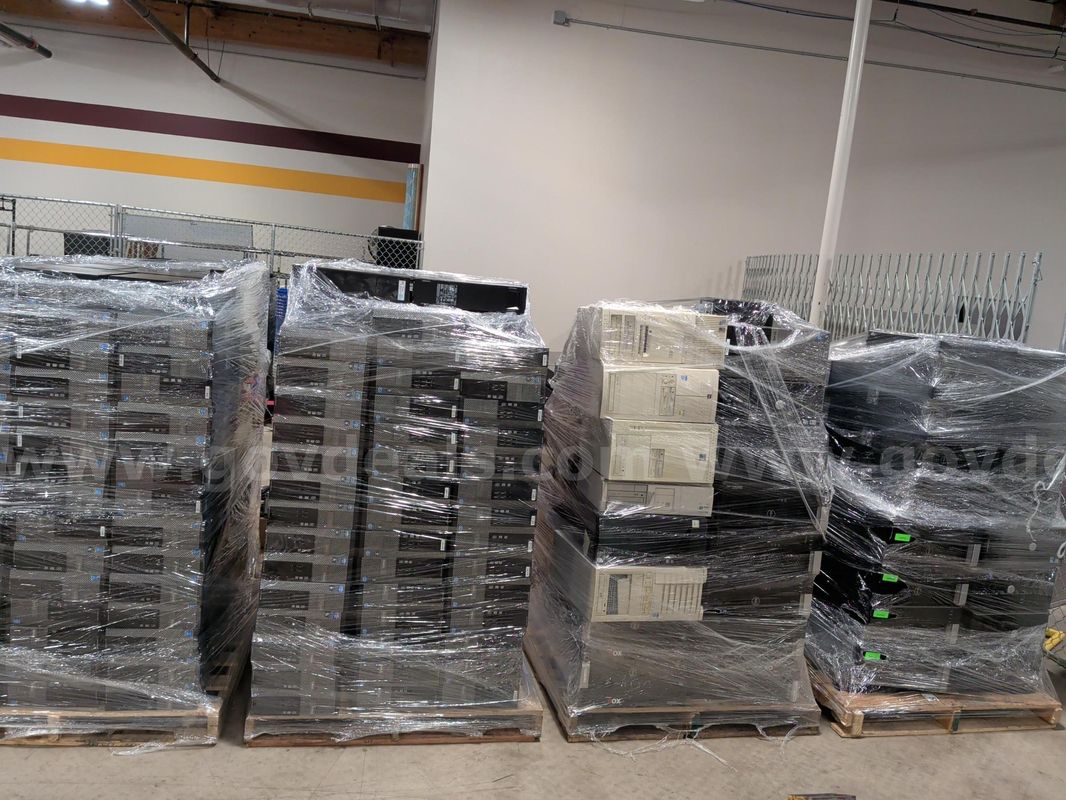 Lot of 4-Pallets of 243 Old and Newer Computer Towers