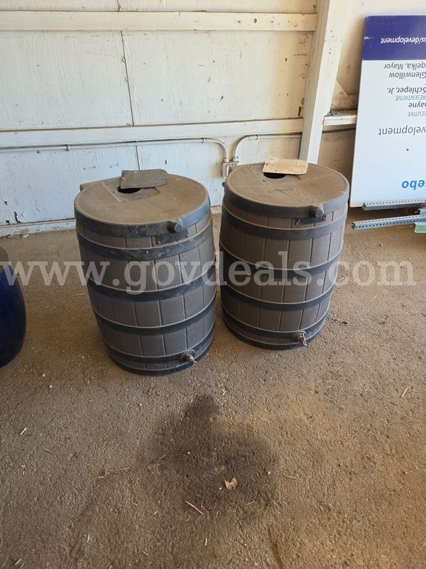 Two Rain Barrels