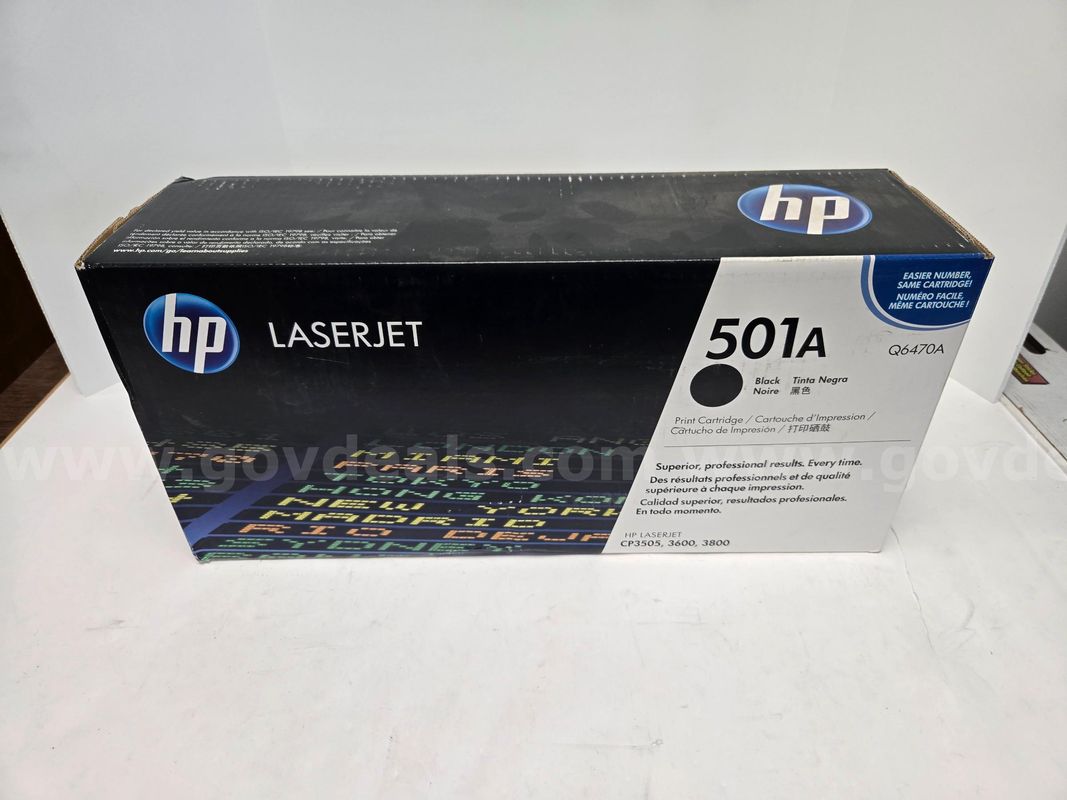 HP 501A Black Printer Cartridge (Anchorage, AK)