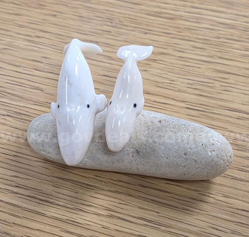 A beautifully carved ivory whales ( Anchorage AK)
