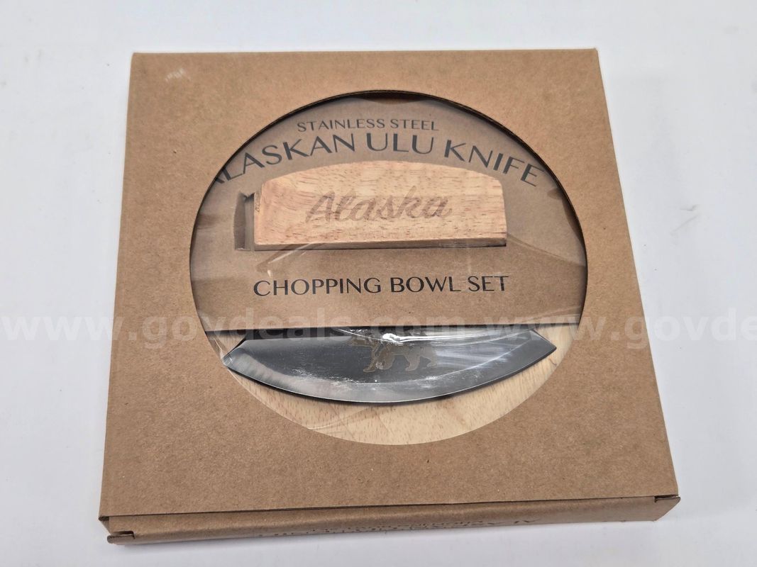 Ulu Knife and Chopping Bowl Set (Anchorage, AK)