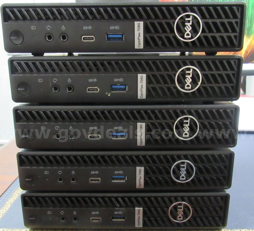 LOT OF 5 OPTIPLEX 7080 i5 16GB U3488 - S6