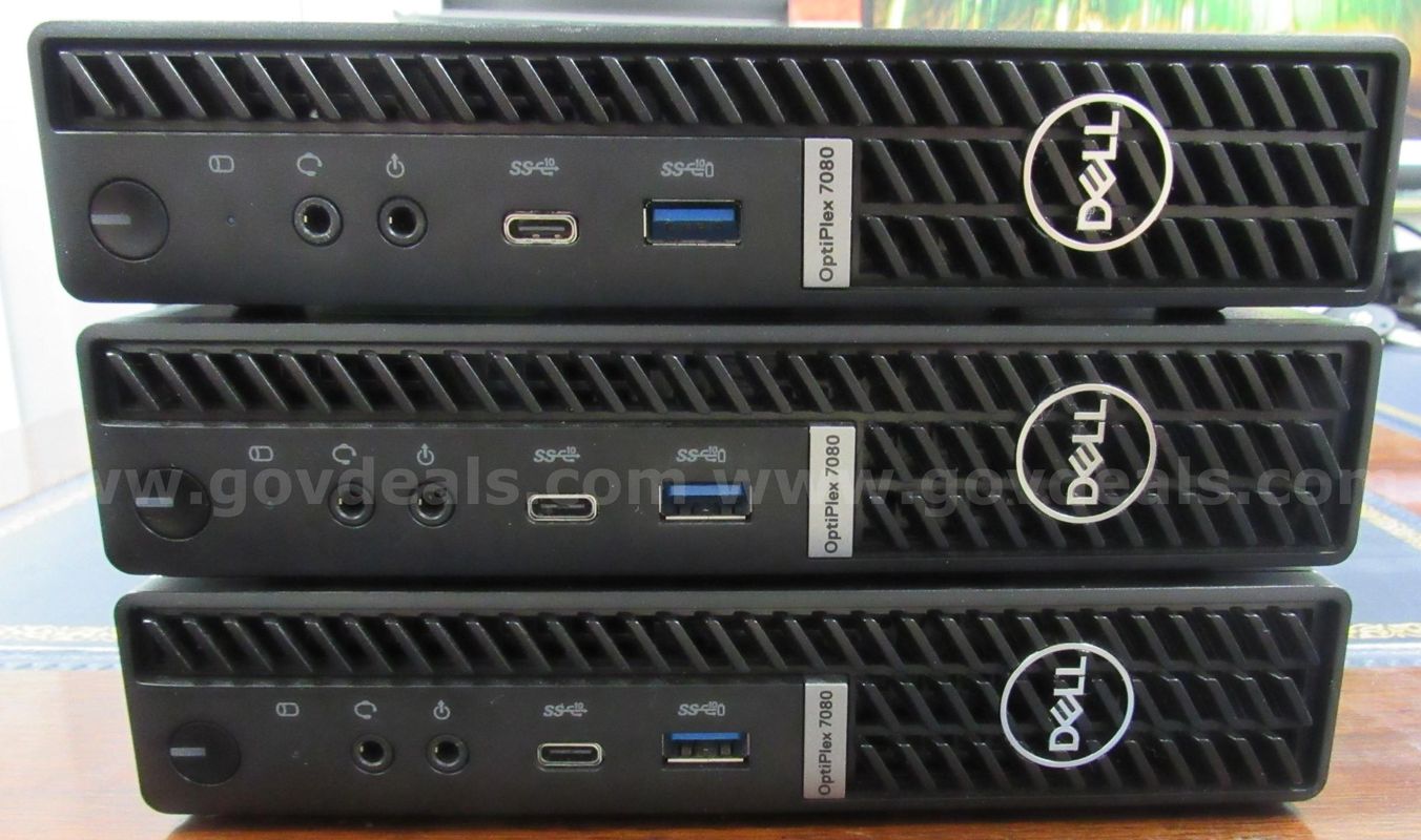 LOT OF 3 OPTIPLEX 7080 i5 16GB U3491 - S9
