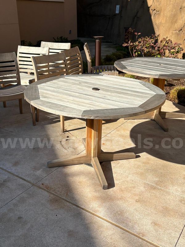 (2) Teak Tables