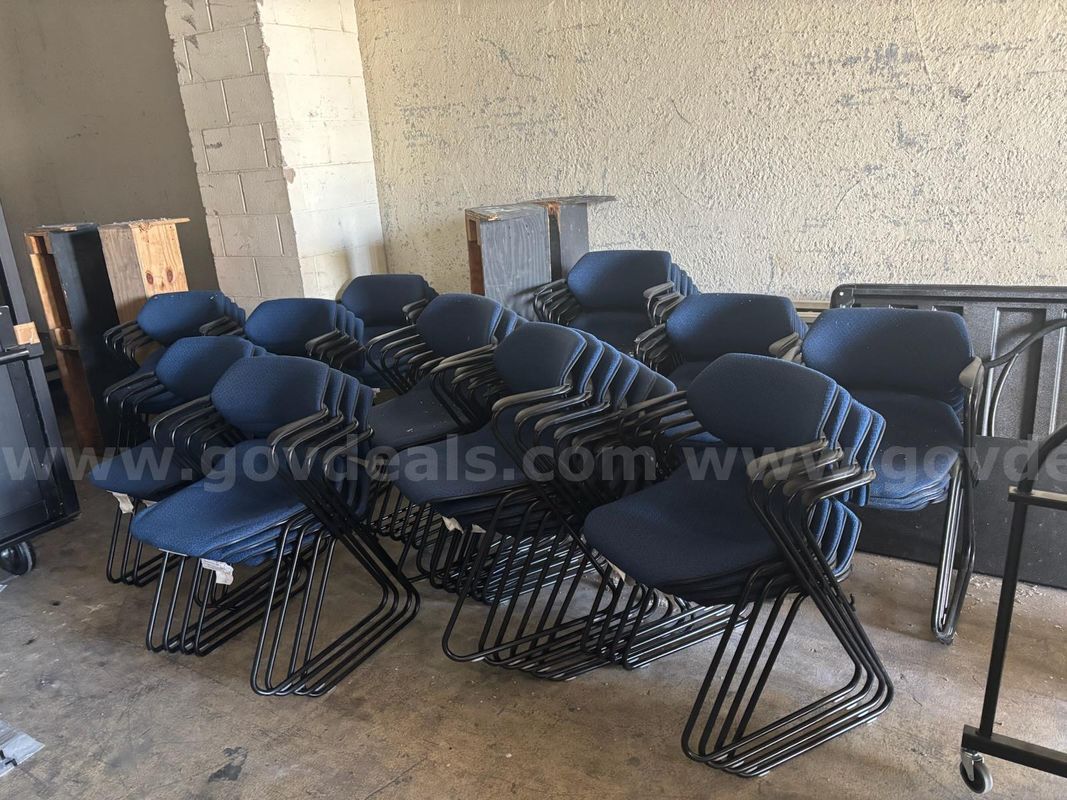 Blue Fabric Chairs