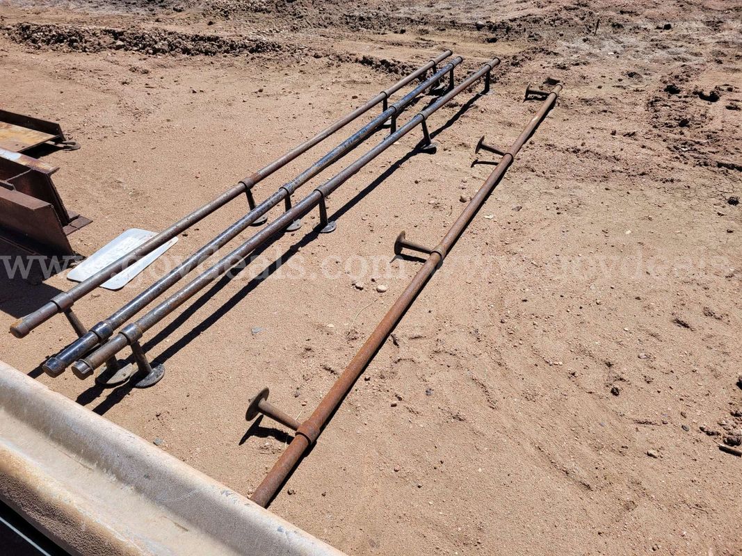Lot of 4 Steel Handrails – Approx. 13 Feet Long Each – Teller County, CO