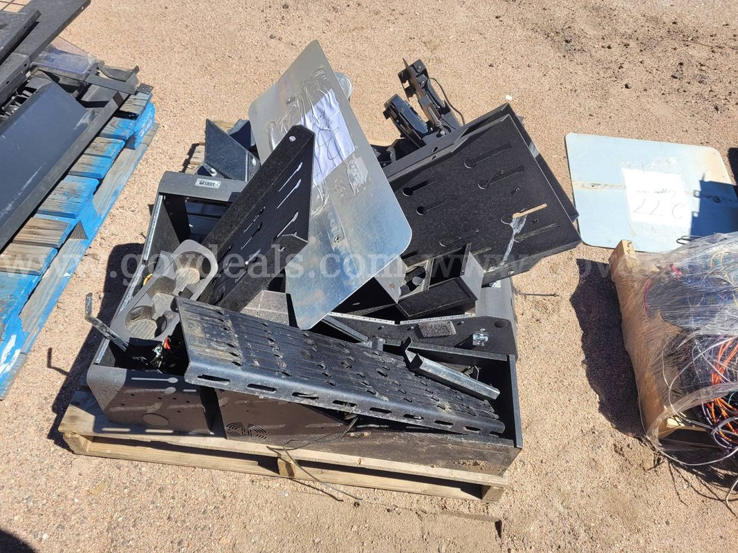 Troy Police Vehicle Center Console Radio Boxes & Equipment Mounts - Lot