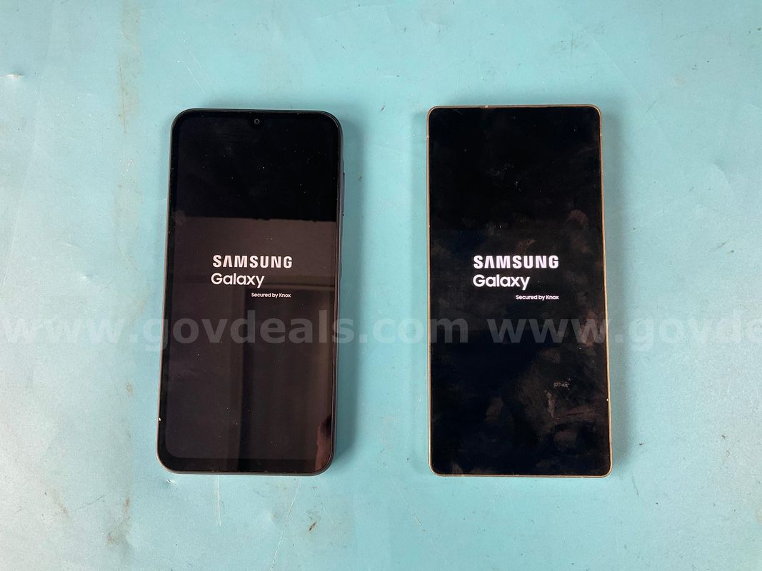 2 - Samsung Cell Phones (User Locked), Both Power On