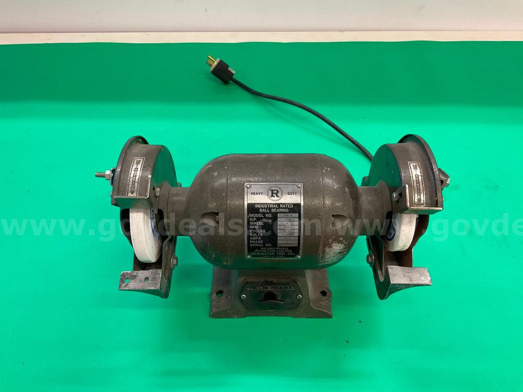 Remington Tool Bench Grinder Model CR-6, Powers On
