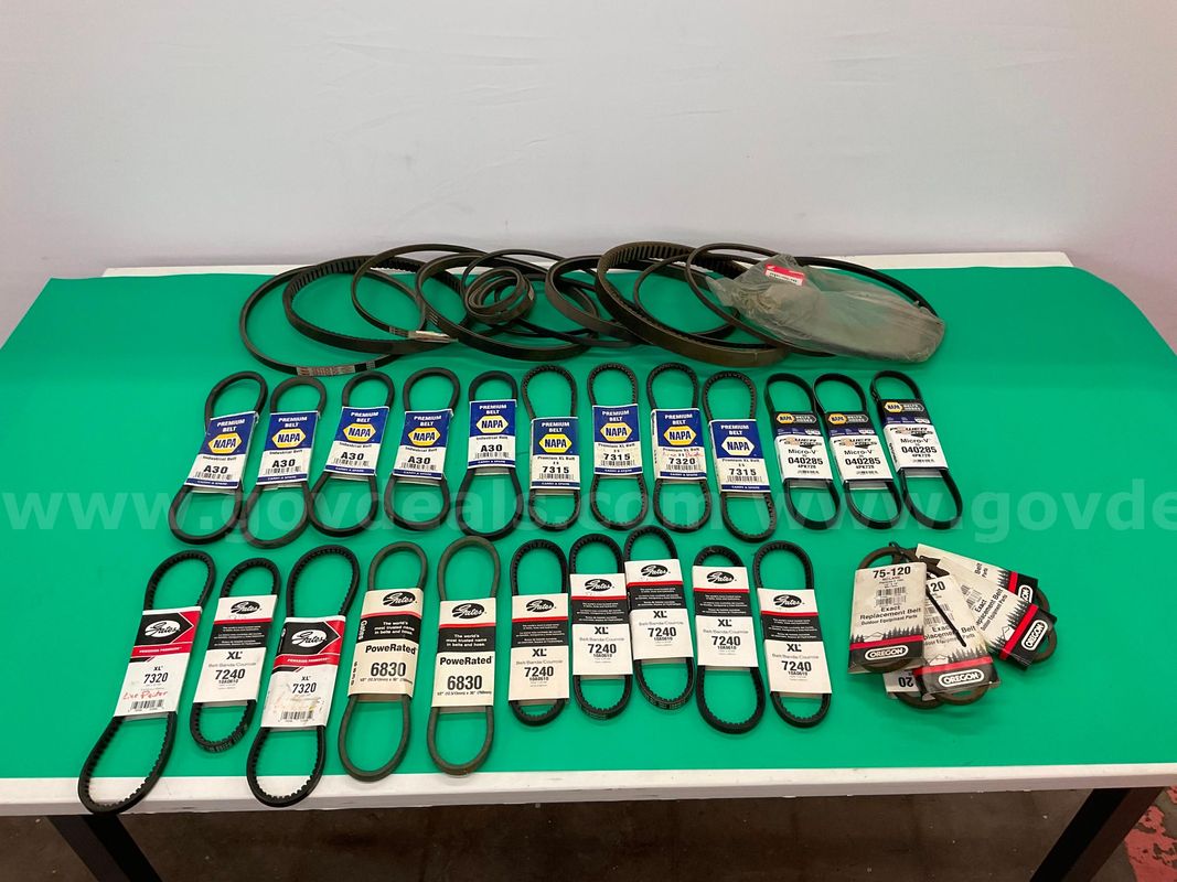 Lot of Automotive Belts, Some with Packaging