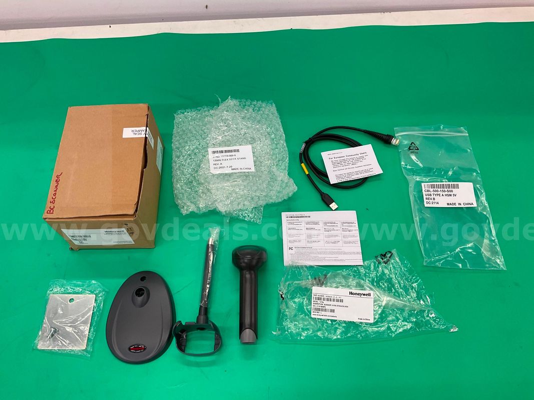 Honeywell Voyager Series 2D Wired Barcode Scanner Kit, Part #1470G2D-2USB-1-A, Untested