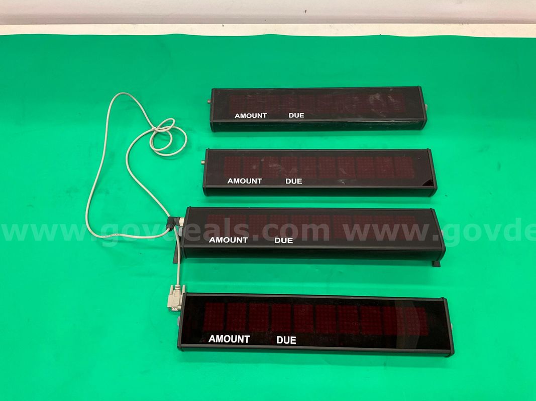 4 - DESIGNA Display Units, Model Unknown, 1 - With Mount and Cables, Untested