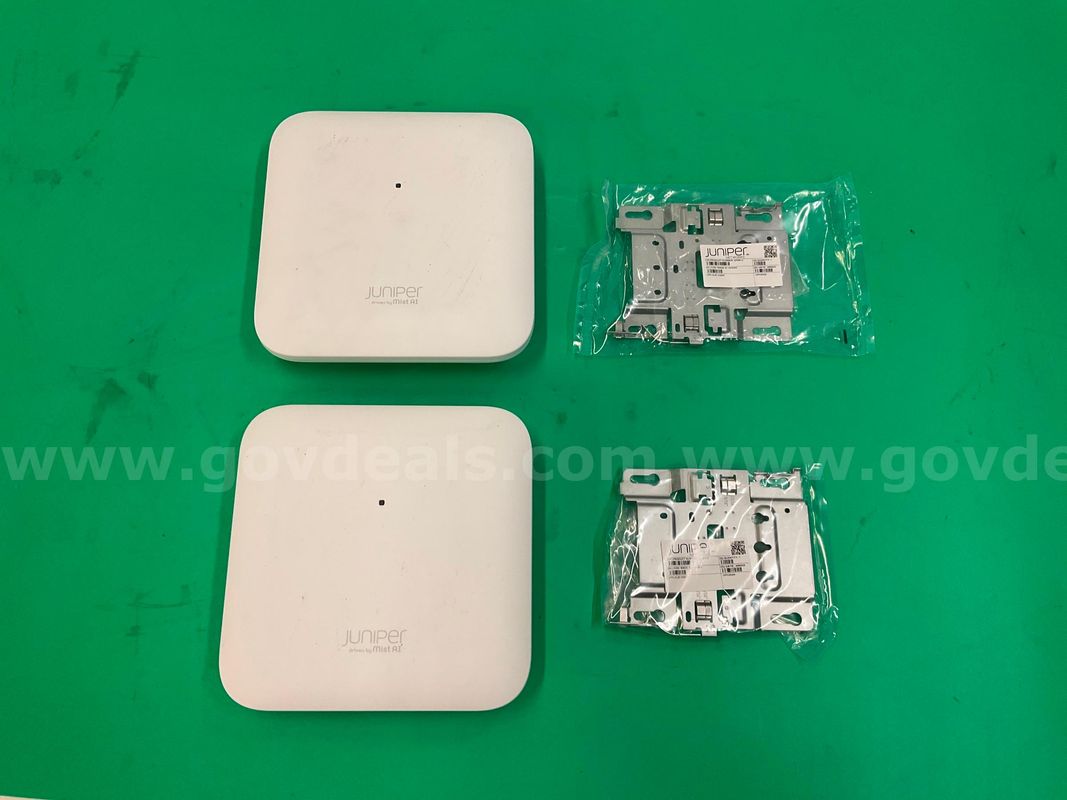 2 - Juniper Networks Mist Wireless Access Points, Model AP45 with Mounting Brackets, Untested