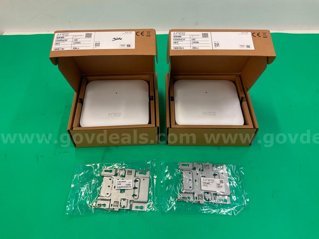 2 - Juniper Networks Mist Wireless Access Points Model AP45 with Mounting Brackets, All in Packaging, Untes