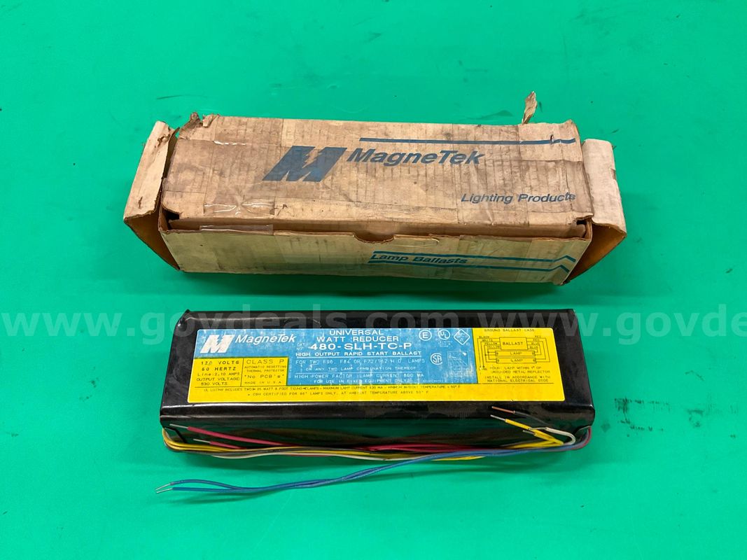 MagneTek Magnetic Fluorescent Light Ballast, Model 480-SLF-TC-P with Packaging