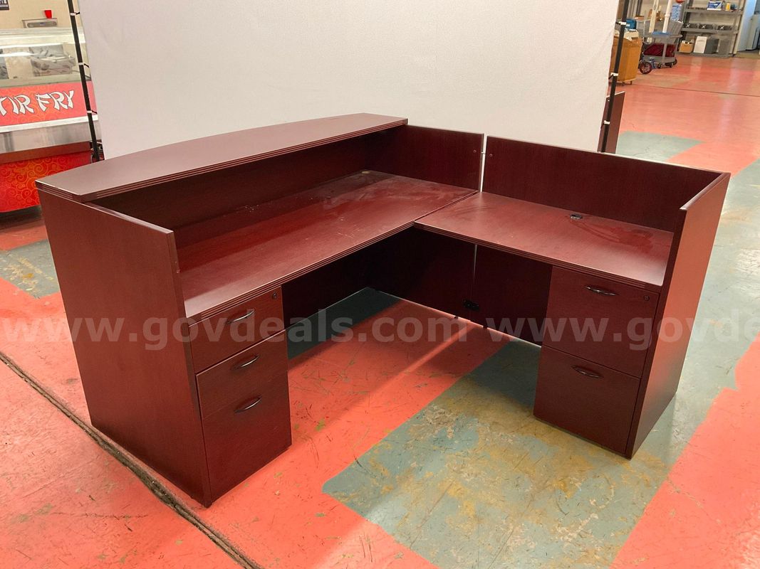 Cherry Man Industries L-Shaped Desk