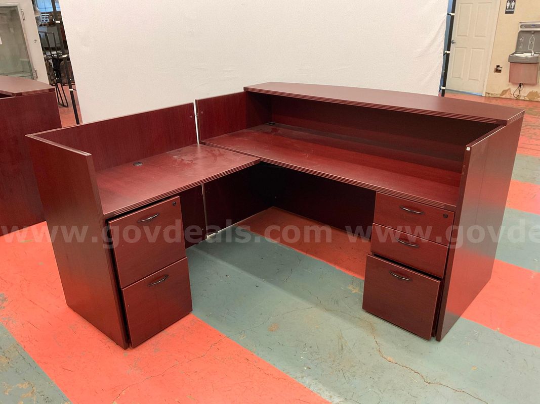 Cherry Man Industries L-Shaped Desk