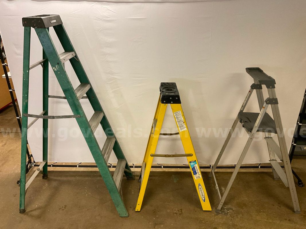 3 - Ladders: Husky 6' Unknown Model, Cosco 5' Model 20552 & Werner 4' Model 100514-155