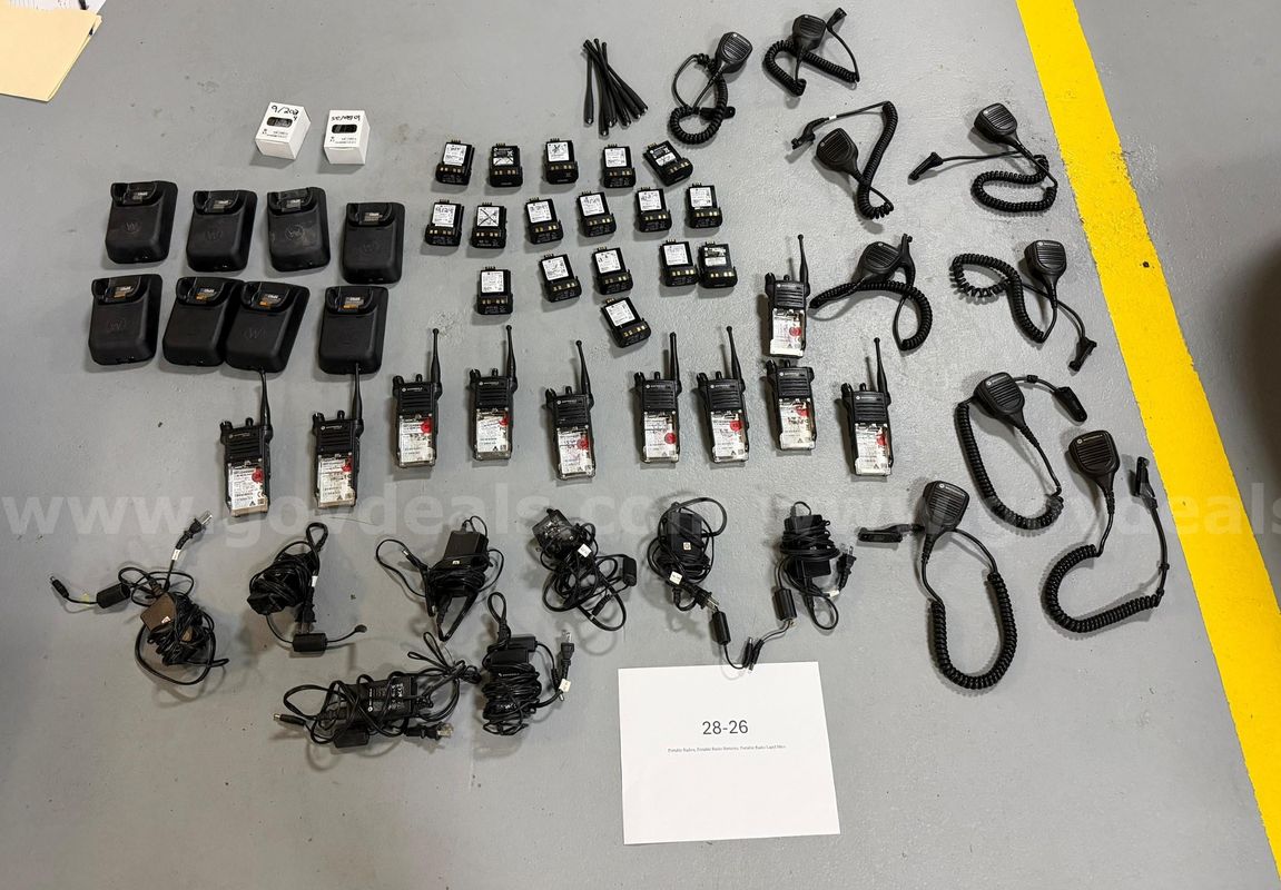 Misc. Portable Radios, Batteries, Mics, Chargers