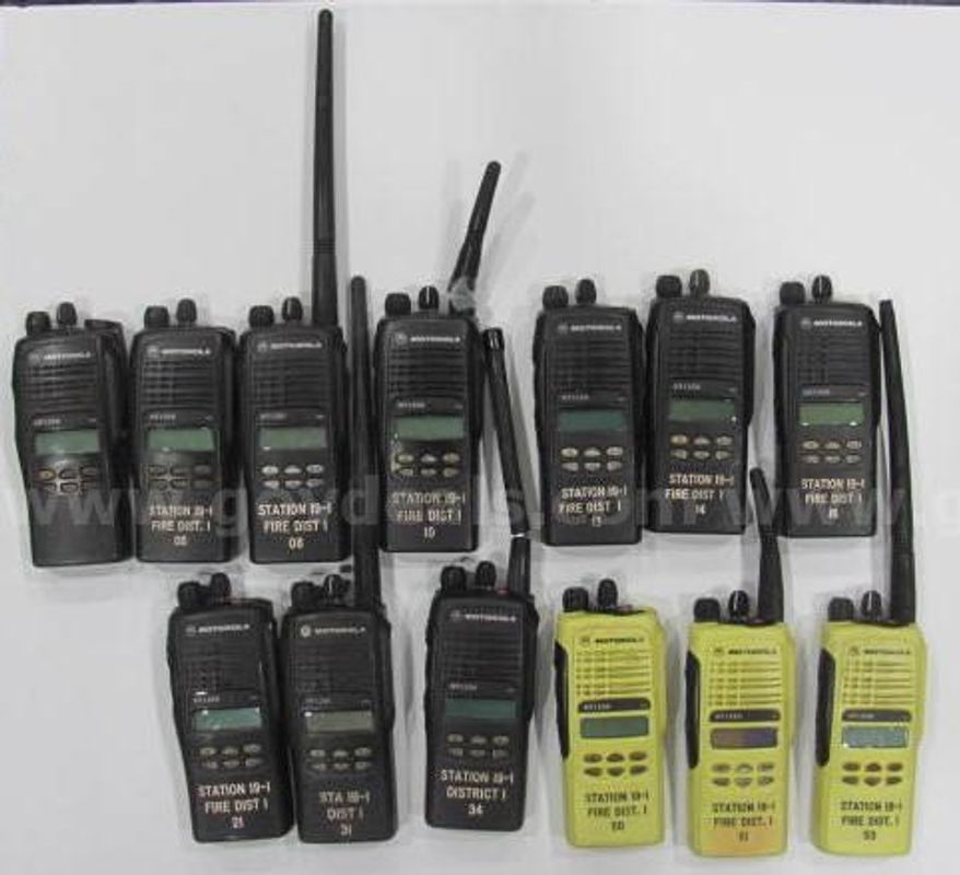 Lot of 13 Motorola HT1250 Radios