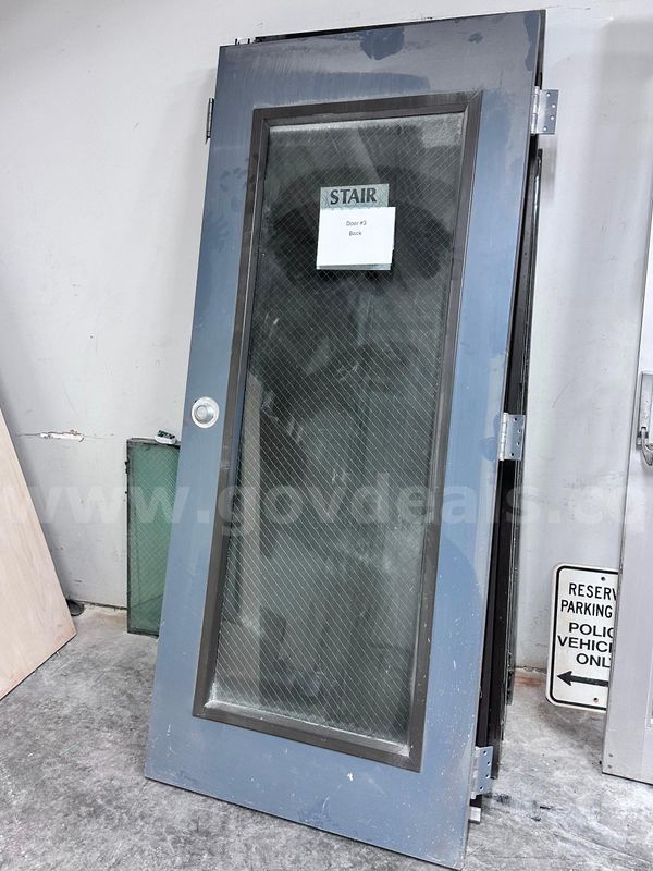 Used Commercial Metal Door w/ Glass