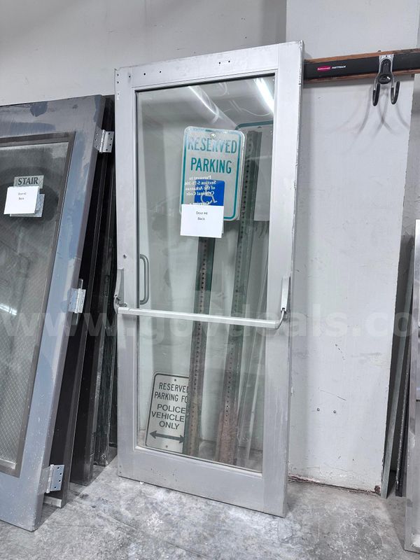 Used Commercial Metal Door w/ Glass